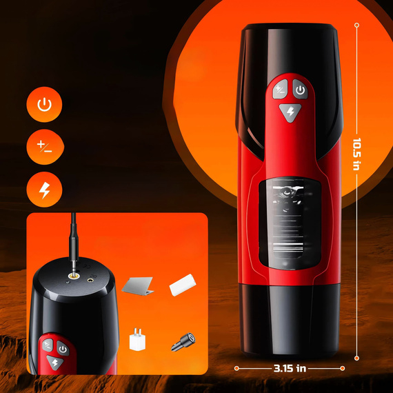 Masturbator Męski Posuwisty Obrotowy Automatyczny Sex Tuba Wypustki LeLex