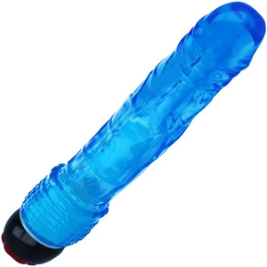 DUŻY ŻELOWY WIBRATOR CZŁONEK MOCNE WIBRACJE MĘSKI PENIS DO PENETRACJI