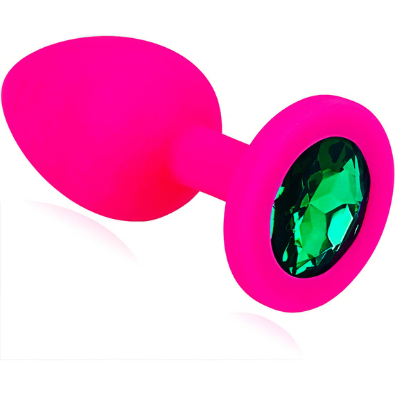 SEX KOREK ANALNY PLUG SILIKONOWY Z KRYSZTAŁKIEM SILIKON MEDYCZNY ANUS
