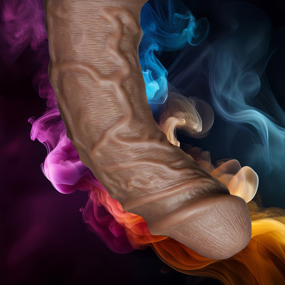 OGROMNE DILDO KING-SIZE WIELKI SZTUCZNY PENIS ZARYSOWANA GŁÓWKA I ŻYŁY XXL