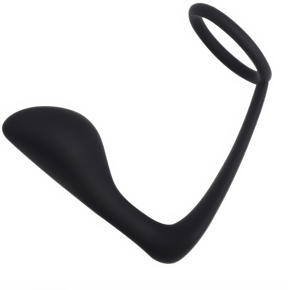 Masażer Prostaty Z Pierścieniem Na Penisa Elastyczny Silikonowy Korek LeLex