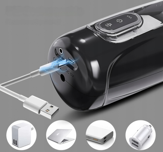 Masturbator Męski Sztuczna Pochwa Posuwisty Obrotowy Żelowa Zabawka LeLex