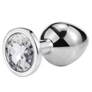 METALOWY KOREK ANALNY Z PIĘKNYM WYKOŃCZENIEM W POSTACI KRYSZTAŁKA WTYCZKA