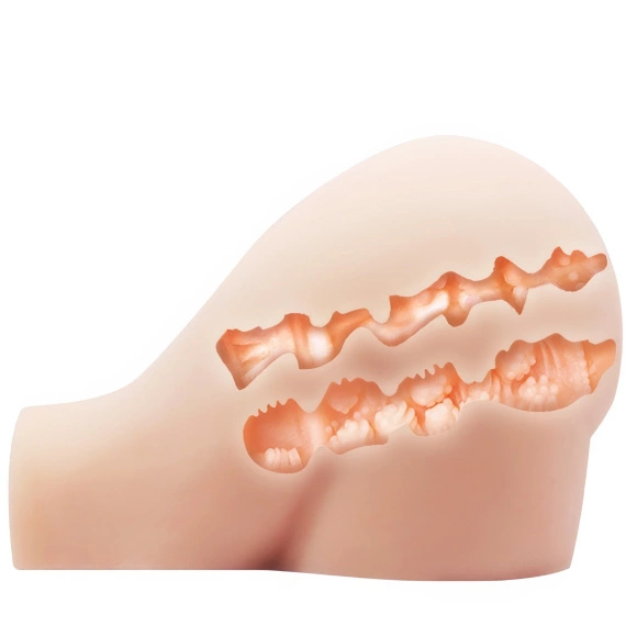 WIELKI SEX MASTURBATOR SZTUCZNA POCHWA ANUSIK JĘDRNE POŚLADKI + WIBRACJE