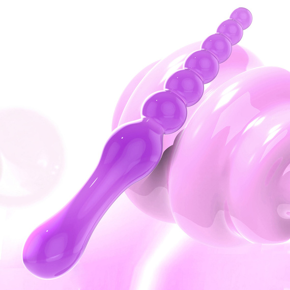 Żelowe Kulki Analne Dildo Dwustronne 23cm Penetrator 2w1 Elastyczne LeLex