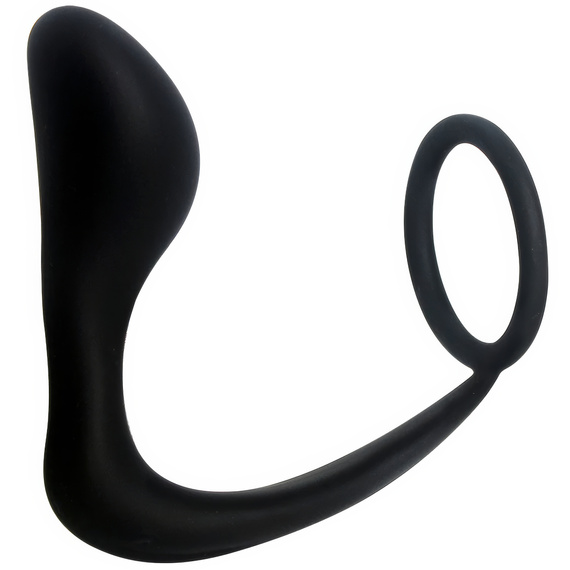 Masażer Prostaty Z Pierścieniem Na Penisa Elastyczny Silikonowy Korek LeLex