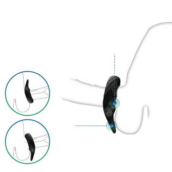 Erekcyjny Pierścień Na Penisa Wibrujący Stymuluje Łechtaczkę Dla Par LeLex