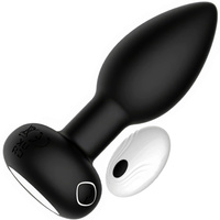 KOREK ANALNY 10 FUNKCJI WIBRACJI STEROWANY ZA POMOCĄ PILOTA WODOODPORNY