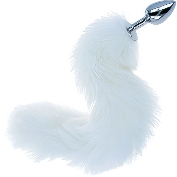 DŁUGA PUSZYSTA KITA METALOWY KOREK ANALNY LISI OGON SEX ZATYCZKA DO TYŁKA