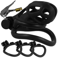 MĘSKI PAS CNOTY KLATKA NA PENISA ZAMYKANA NA KLUCZ WYGODNE UŻYTKOWANIE BDSM