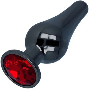 PROFESJONALNY KOREK ANALNY Z KRYSZTAŁEM - STAL NIERDZEWNA ZGRABNA ZATYCZKA