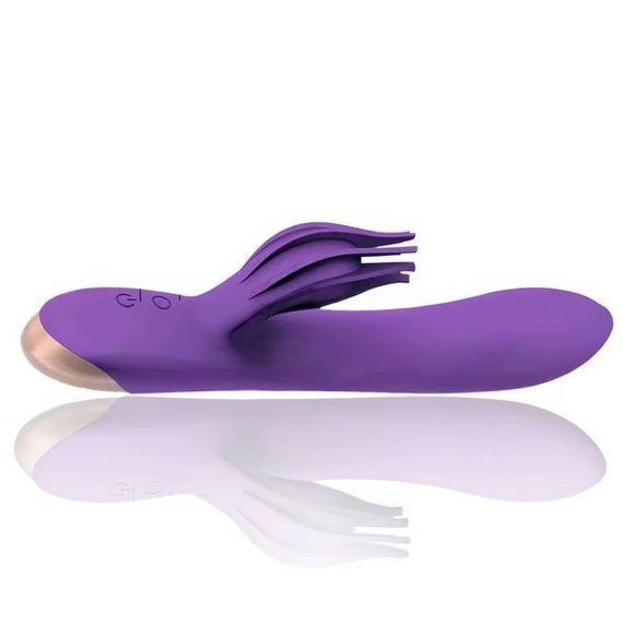 Wibrator Damski Tulipan Silikonowy Masażer Punktu G I Łechtaczki USB LeLex