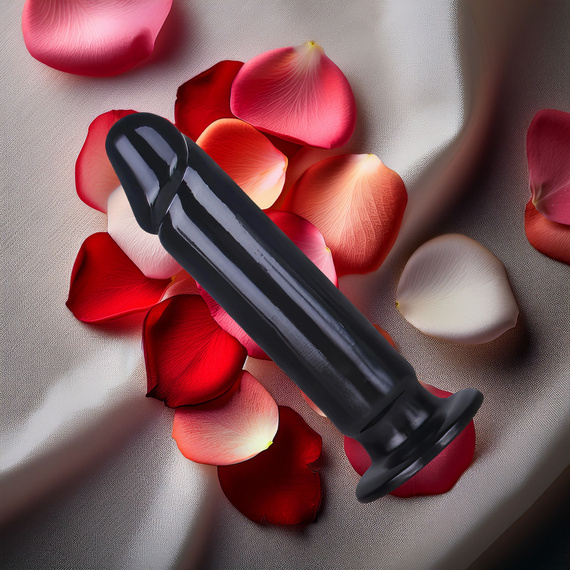 POTĘŻNE DILDO Z PRZYSSAWKĄ WIELKI GIĘTKI PENIS Z MOCNO ZARYSOWANĄ GŁÓWKĄ