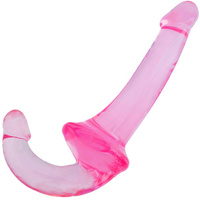 SAMONOŚNY STRAP ON PODWÓJNY SZTUCZNY ŻELOWY PENIS DILDO GŁĘBOKA PENETRACJA