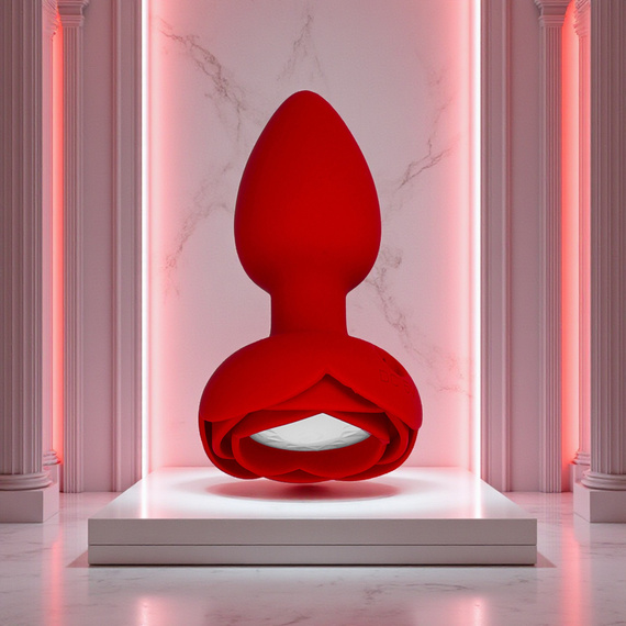 OZDOBNY KOREK ANALNY 7 TRYBÓW WIBRACJI ZDALNIE STEROWANY PODŚWIETLANY PLUG