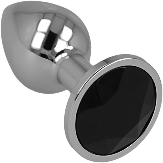 Korek Analny  Metalowy Z Kryształem Metalowy Zatyczka Erotyczna Premium LeLex
