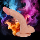 REALISTYCZNE DILDO NATURALNY PENIS - PRZYSSAWKA NABRZMIAŁE JĄDRA GŁÓWKA