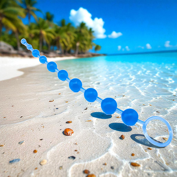 KULKI GEJSZY KORALIKI MIŁOŚCI WAGINALNO ANALNE SONDA Z KULKAMI MEGA ROZKOSZ