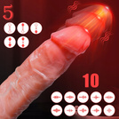 Wibrator Realistyczny Penis Z Funkcją Posuwu Wibracjami I Podgrzewany LeLex