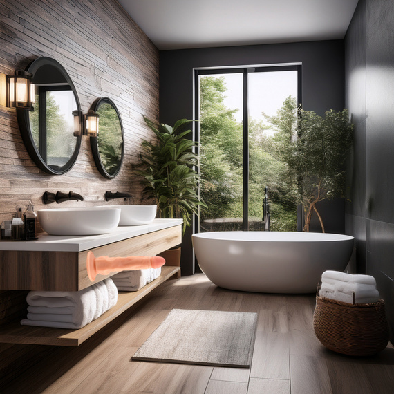 Wibrujący Penis Dildo Z Przyssawką Realistyczny Silikonowy Masażer LeLex