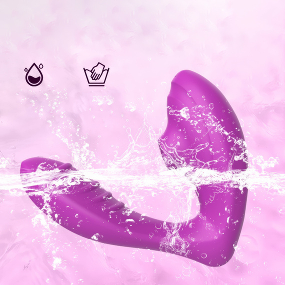 Masażer Damski Ssący Łechtaczkę I Wibrujący W Pochwie Sex Stymulator LeLex