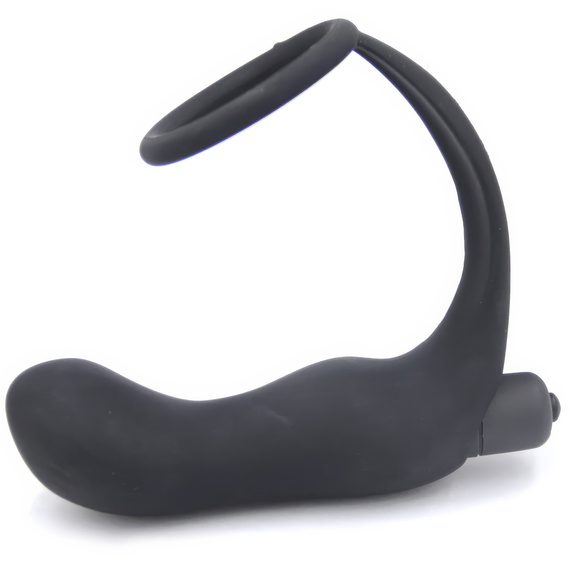 MASAŻER PROSTATY MOCNY WIBRATOR 10 FUNKCJI RING NA PENISA KOREK ANALNY 