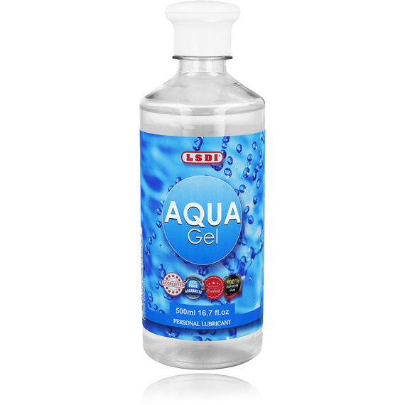 AQUA GEL 500ML ŻEL POŚLIZGOWY NA BAZIE WODY LUBRYKANT DO MOKRYCH SEKS ZABAW