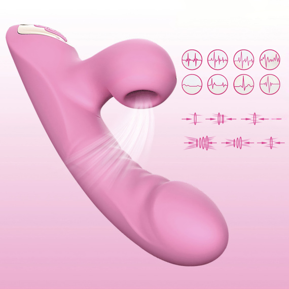 Wibrator Damski Do Stymulacji Łechtaczki Ssący Lizałka Pchający Sex LeLex