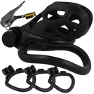 MĘSKI PAS CNOTY KLATKA NA PENISA ZAMYKANA NA KLUCZ WYGODNE UŻYTKOWANIE BDSM