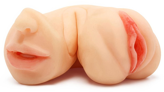 MASTURBATOR SZTUCZNA POCHWA + USTA 2w1 WAGINA HIPER REALISTYCZNA 