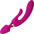 MASAŻER WIBRATOR Z KRÓLICZKIEM STYMULUJE PUNKT G DAWCA ORGAZMÓW WODOODPORNY