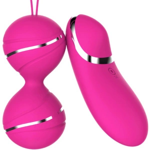 KULKI GEJSZY WIBRUJĄCE Z WIBRACJAMI MASAŻER Z PILOT 10 TRYBÓW TRENING KEGLA