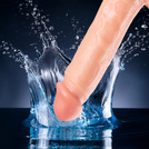 REALISTYCZNE DILDO Z PRZYSSAWKĄ 18CM TRYSKAJĄCE Z POMPKĄ GŁEBOKIE DOZNANIA