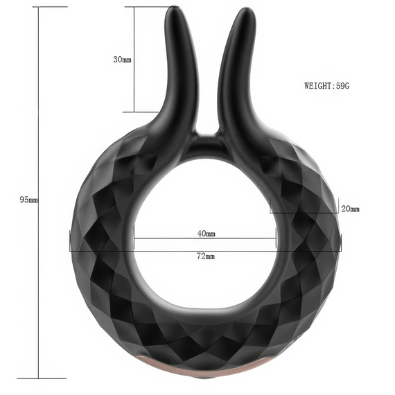 Erekcyjny Pierścień Na Penisa Wibrujący Stymuluje Łechtaczkę Dla Par LeLex