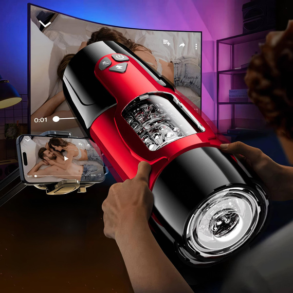 Masturbator Męski Posuwisty Obrotowy Automatyczny Sex Tuba Wypustki LeLex