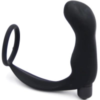 MASAŻER PROSTATY MOCNY WIBRATOR 10 FUNKCJI RING NA PENISA KOREK ANALNY