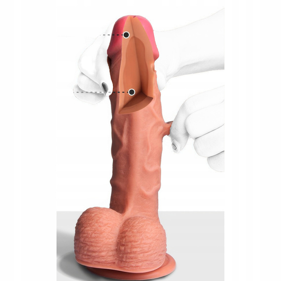 ULTRA REALISTYCZNE DILDO SILIKONOWY PENIS Z PRZYSSAWKĄ JAK PRAWDZIWY