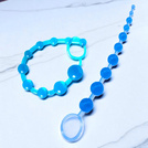 KULKI GEJSZY KORALIKI MIŁOŚCI WAGINALNO ANALNE SONDA Z KULKAMI MEGA ROZKOSZ