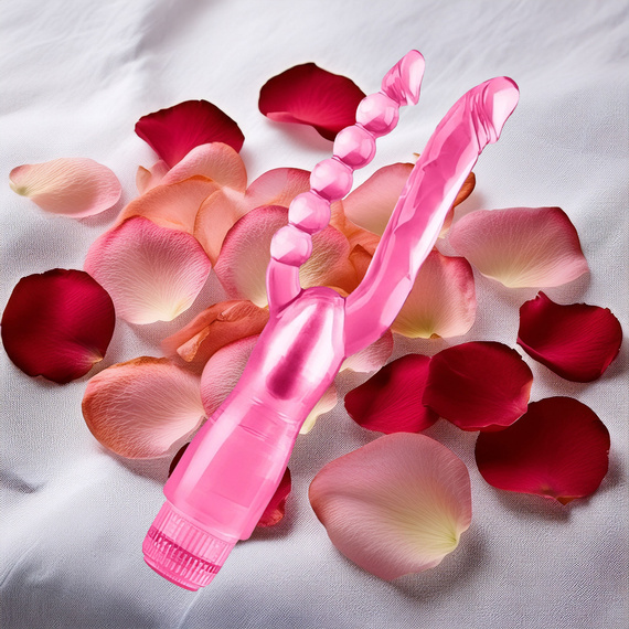 PODWÓJNY WIBRATOR PENETRATOR DO POCHWY I PUPCI KULKI ANALNE MOCNE DOZNANIA