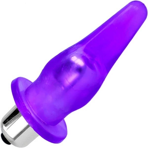 MIĘKKI ŻELOWY SEX KOREK ANALNY Z WIBRACJĄ ANUSIK - ZATYCZKA DO PUPY