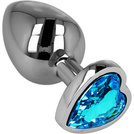 KOREK ANALNY - METALOWY NIERDZEWNY Z OZDOBĄ MIŁOSNĄ UCHWYT SERCE XL DUŻY