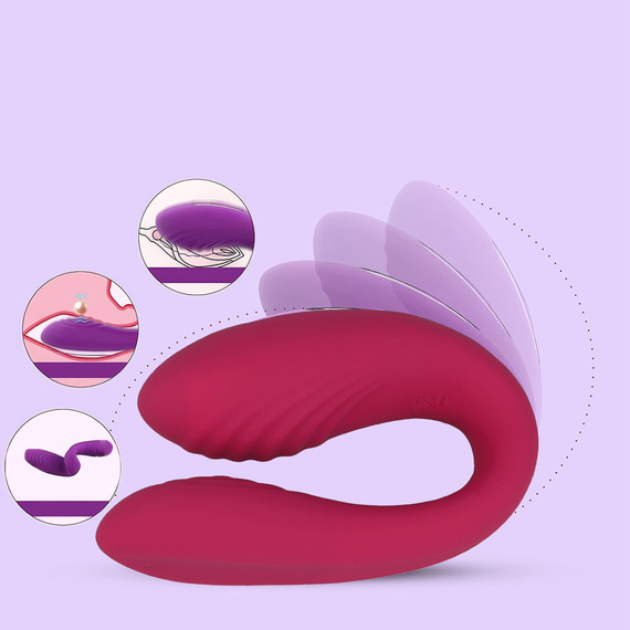 Wibrator Dla Par Sex Masażer Punktu G I Łechtaczki Bezprzewodowy USB LeLex