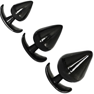 ŻELOWY KOREK ANALNY PLUG ZESTAW 3 KORKÓW S M L WYJĄTKOWE DOZNANIA BDSM