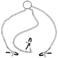 SPINKI NA SUTKI POCHWĘ METALOWY ŁAŃCUSZEK ROZKOSZY GRA WSTĘNA BDSM METALOWE