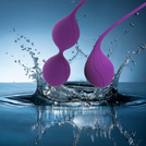 ZESTAW 3 KULEK DO ĆWICZEŃ MIĘŚNI KEGLA SILIKONOWE SEX KULKI GEJSZY DRGAJĄCE