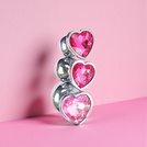 ZESTAW STALOWY KOREK ANALNY 3X ROZMIAR S M L DIAMENT ANAL PLUG MASAŻ ODBYTU