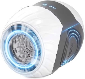 DWUSTRONNY MASTURBATOR SZTUCZNA POCHWA Z WYPUSTKAMI WIBRACJE MEGA DOZNANIA