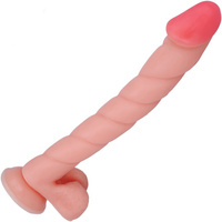 OGROMNY DONG PENIS WIELKA PAŁA Z PRZYSSAWKĄ WYPEŁNI KAŻDĄ DZIURKĘ DILDO