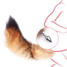 METALOWY KOREK ANALNY Z UWODZICIELSKĄ LISIĄ KITĄ PONĘTNY SEX OGON DO ZABAW