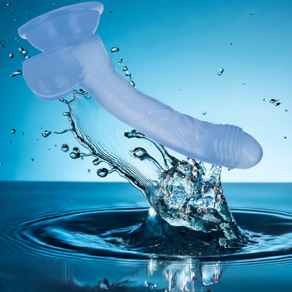 SZTUCZNY PENIS - SEX DILDO Z PRZYSSAWKĄ ŻYŁKAMI I JĄDRAMI GIĘTKIE ŻYLASTE